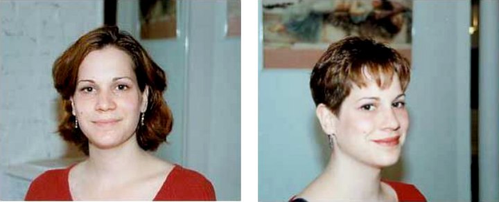 Long hair to pixie cut makeover