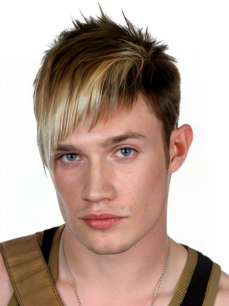 short hairstyles for men 2009. cool men short spiky hair cuts