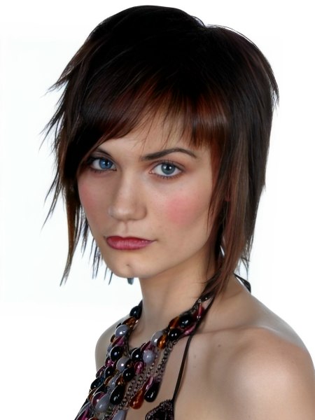 Layered Razor Cut. heavily razor-cut layered