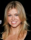 Adrianne Palicki's sporty long hair with tapered sides