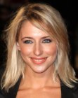 Ali Bastian with her hair cut in a shoulder length bob with textured ends