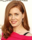Amy Adams with long strawberry colored hair
