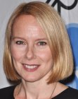 Amy Ryan sporting a bob with smooth styling