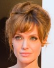 Angelina Jolie sporting an updo with a French twist