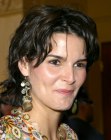 Angie Harmon's gipsy look for short hair