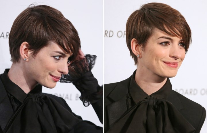 Anne Hathaway - Short haircut