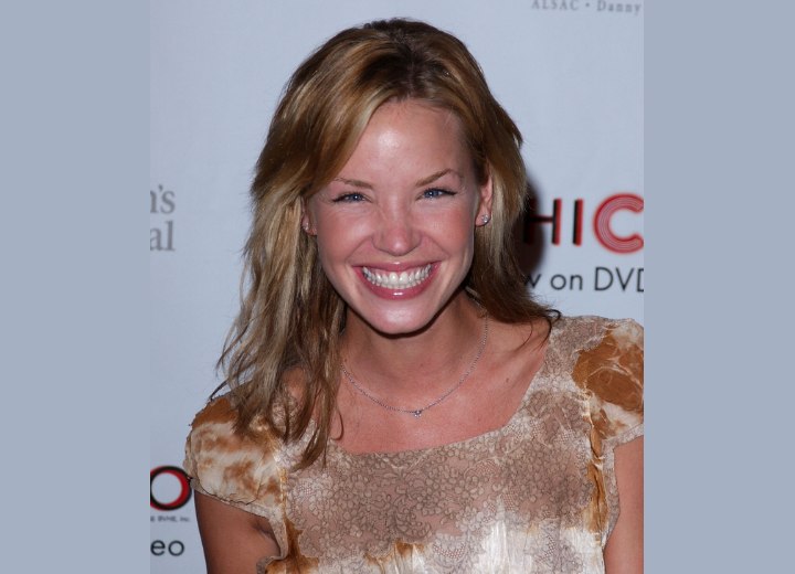 Ashley Scott with one of her long hairstyles