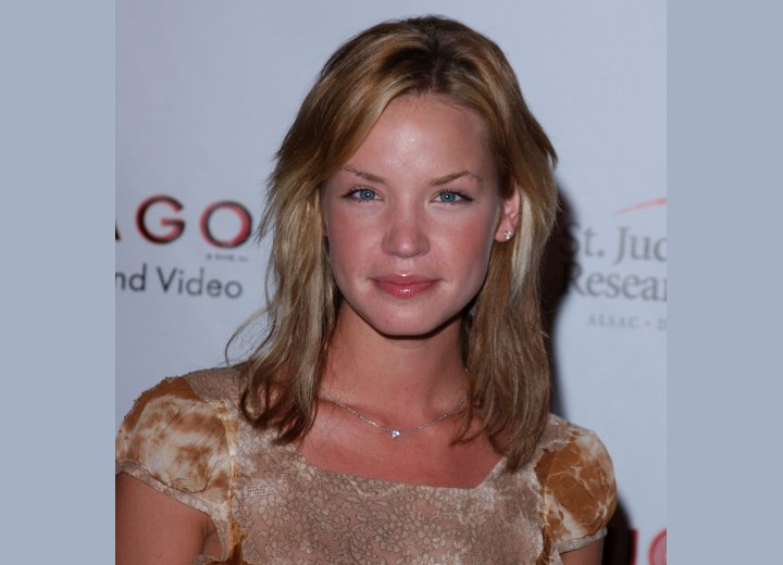 Ashley Scott with long hair