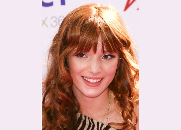 Bella Thorne - Long red hair with spiral curls