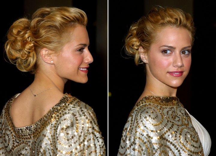 Brittany Murphy - Updo with a loose bun