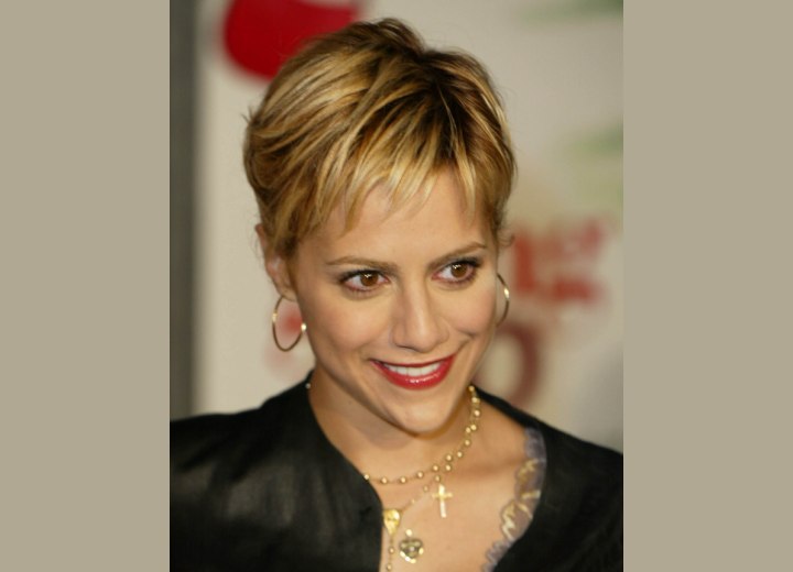 Brittany Murphy - Hair with a pixie cut appeal
