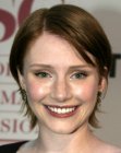 Bryce Dallas Howard's short hairstyle with a flip along the nape
