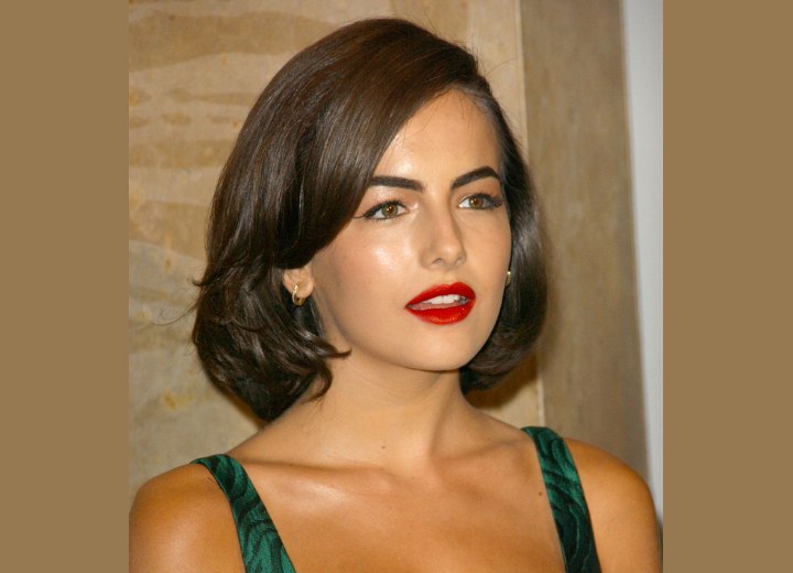 Camilla Belle - Medium length hairstyle with an inward swing