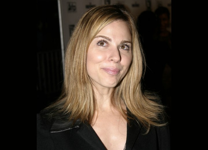 Cara Buono - Long around the shoulders hairstyle