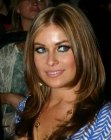 Carmen Electra's long hair with smooth layers below the shoulders
