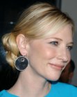 Cate Blanchett wearing a knobbed chignon