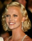 Charlize Theron sporting a vintage inspired bob with waves