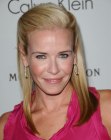 Chelsea Handler's 1940s inspired hairstyle with her hair styled away from her face