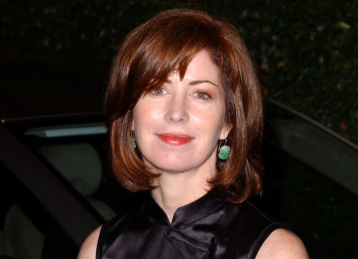 Previous Dana Delany with a medium long hairstyle Previous Dana Delany with a medium long hairstyle