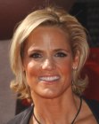 Dara Torres wearing refreshing short hair with flipped up ends