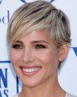 Elsa Pataky's trendy pixie cut with long side bangs