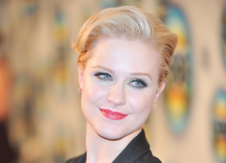 Evan Rachel Wood wearing her hair in a pixie cut