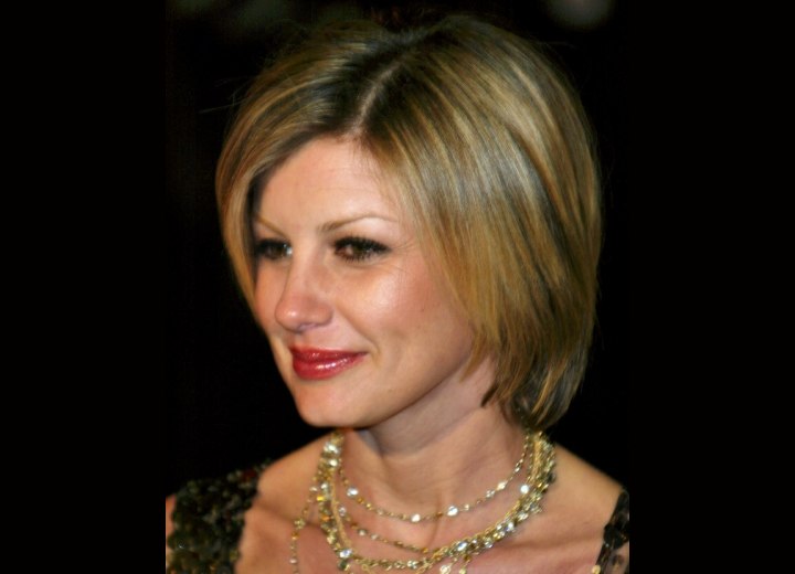 Faith Hill - Bob haircut with tapered sides