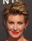 Faith Hill's pixie cut with soft styling