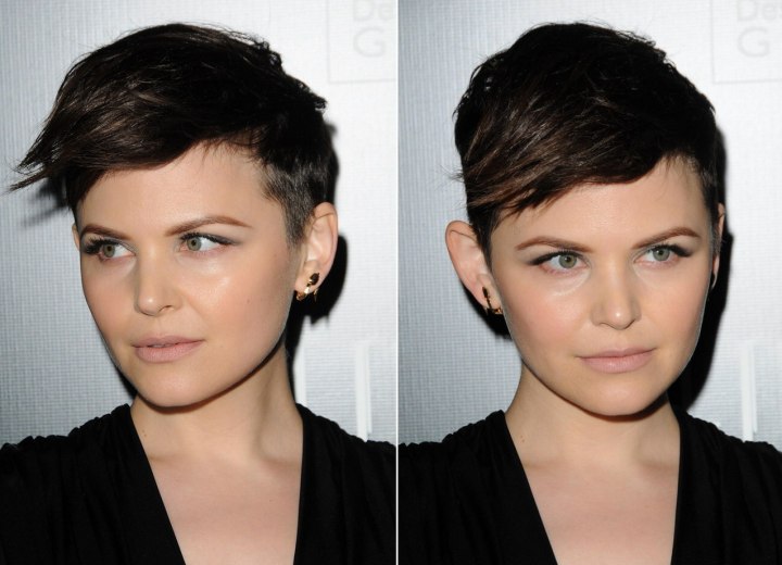 ginnifer goodwin hair in he. Ginnifer Goodwin with short