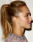 Hayden Panettiere with a ponytail
