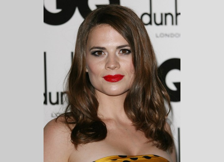 Hayley Atwell - Long hairstyle for a square face shape