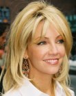 Heather Locklear with curling hair