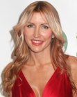 Heather Mills sporting long loose hair with coils