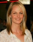 Helen Hunt's just over the shoulders hairstyle with tapering