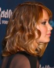 Jennifer Lawrence with her ombré hair cut in a just above the shoulders bob