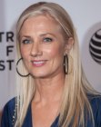 Joely Richardson aged over 50 and wearing her hair long and sleek