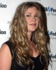 Joss Stone's long hair with different sizes of curls and waves