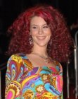 Joss stone sporting big red hair with curls
