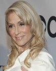 Judith Light sporting a long vintage inspired hairstyle with curls