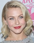 Julianne Hough's vintage inspired medium length hairstyle with curls