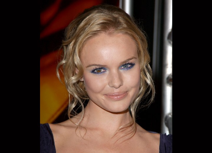 Kate Bosworth wearing her hair in a romantic up-style