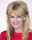Kathryn Morris with her hair colored in several tones blonde