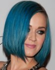 Katy Perry with blue hair