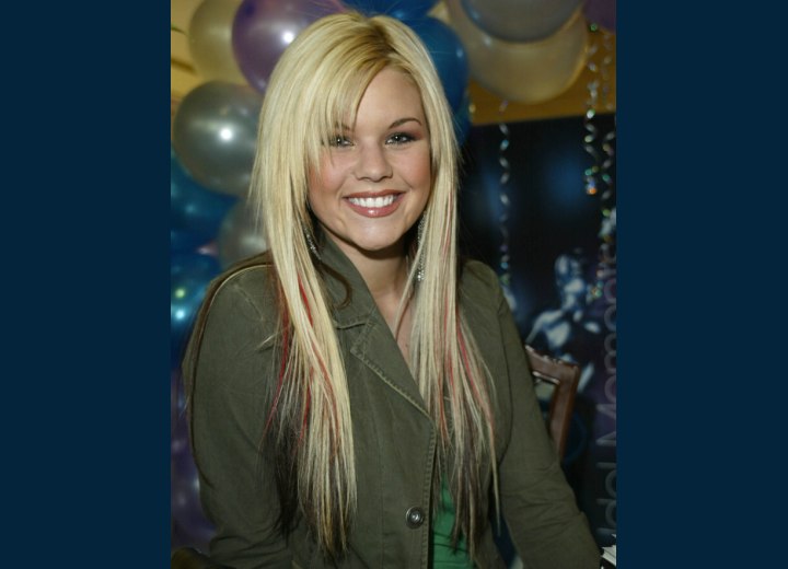 Fun Long Hairstyle The former American Idol contestant Kimberly Caldwell 