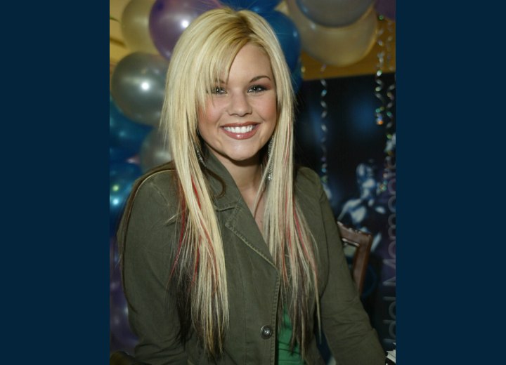 Fun Long Hairstyle The former American Idol contestant Kimberly Caldwell