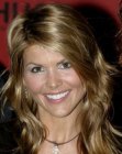 Lori Loughlin wearing her hair in a long style that draws attention to her face
