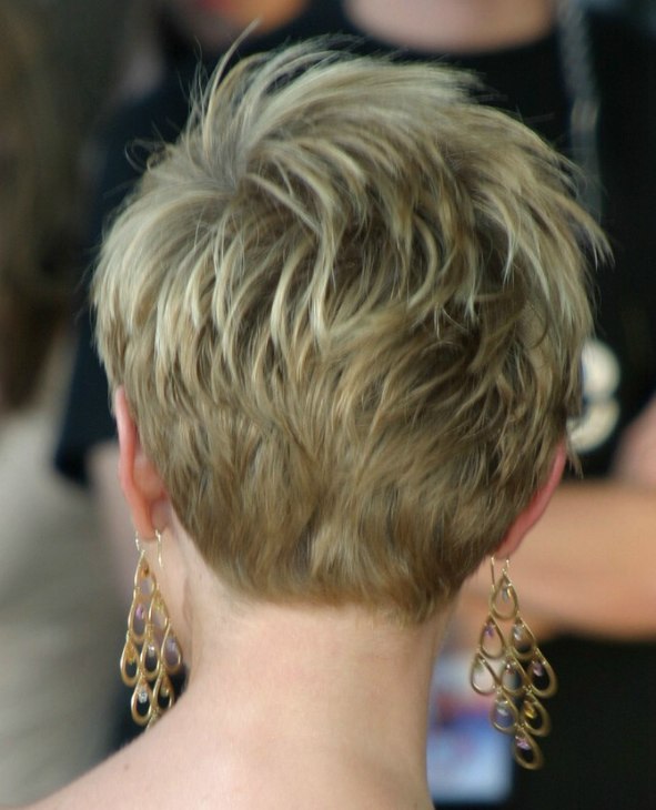 Pixie Cut Back View Of Layered Short Haircut Hairstyles Weekly 535 X ...