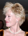 Melanie Griffith's wispy short hairstyle with layers