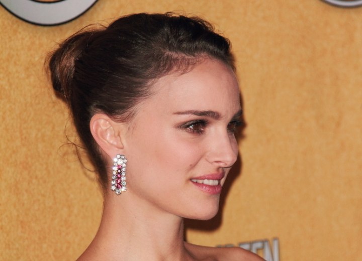 Natalie Portman - Hairstyle with a knot