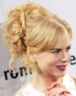 Nicole Kidman's 1960s inspired up-style with curls